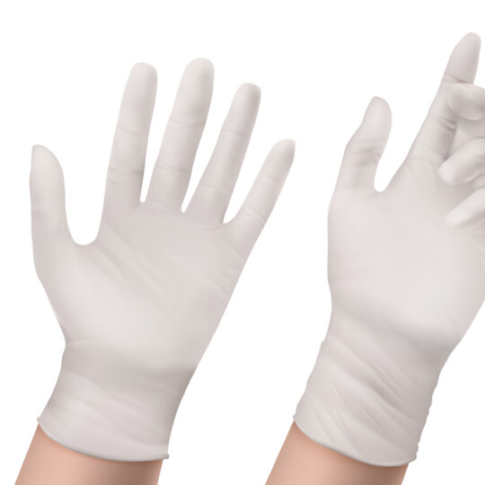 ForceField VForce Vinyl Disposable Examination Gloves (Case of 1000 Gloves) Clear