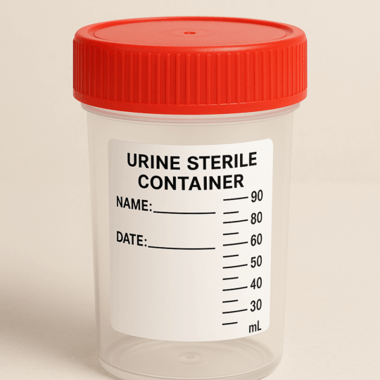 Sterile Urine Collection Cup - 90 ml (Bag of 100)