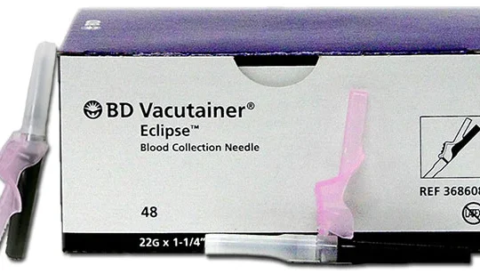 22 G x 1.25 in BD Eclipse™ blood collection needle